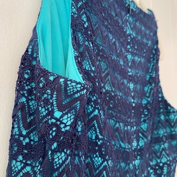 Maggy London for Melanie Lynn lined with lace overly dress size 6 - Picture 6 of 10